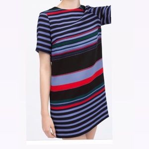ZARA striped shift dress